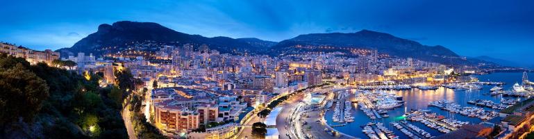 Aerial view of the Monte Carlo Port in Monaco in the evening | Transport Monaco | Seacon Logistics